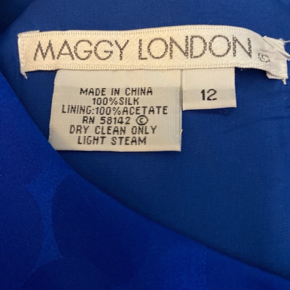 Maggy London Blue Ruched Tiered Halter Midi Dress - Picture 2 of 8